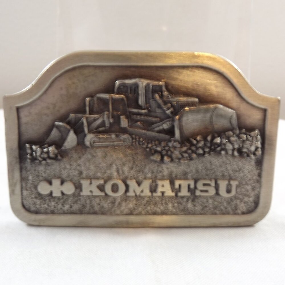 Komatsu Heavy Equipment Belt Buckle 1982